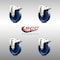 Service Caster 5 Inch 316SS Solid Polyurethane Swivel Bolt Hole Caster Set with Lock Brake SCC SCC-SS316BHTTL20S514-SPUS-4 - alternate 4
